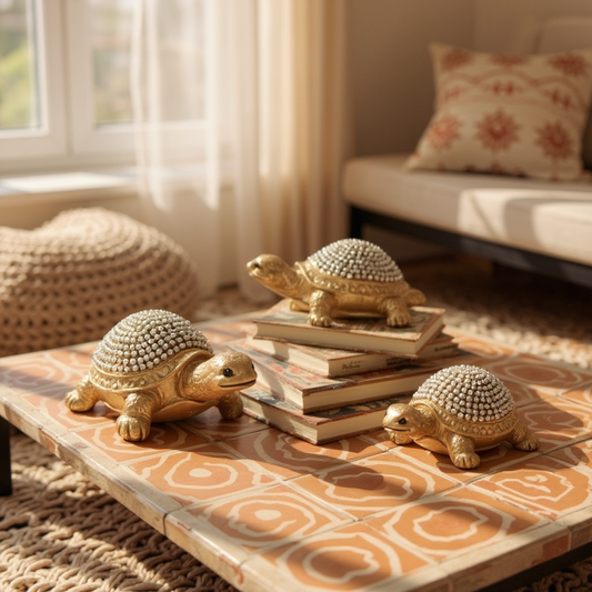 Işıltılı Kaplumbağa Biblo Seti