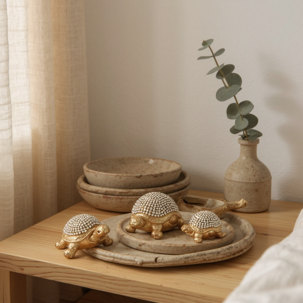 Işıltılı Kaplumbağa Biblo Seti